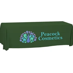 Serged Open-Back Polyester Table Throw - 8 feet