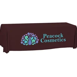 Serged Open-Back Polyester Table Throw - 8 feet