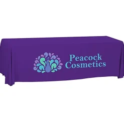 Serged Open-Back Polyester Table Throw - 8 feet - 24 hr