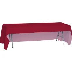 Serged Open-Back Polyester Table Throw - 8 feet - 24 hr
