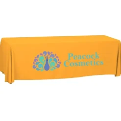 Serged Open-Back Polyester Table Throw - 8 feet - 24 hr