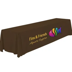 Serged Open-Back Polyester Table Throw - 12 feet