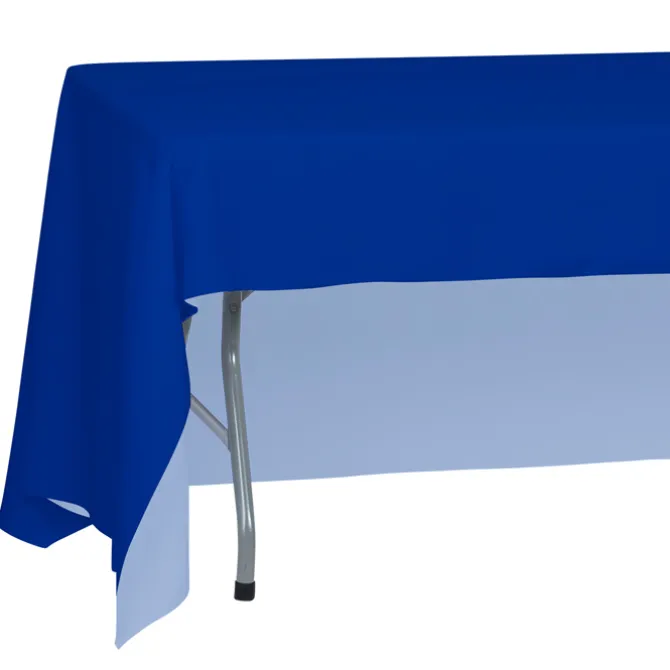 Serged Open-Back Polyester Table Throw - 12 feet