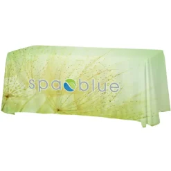 Serged Open-Back Satin Table Throw - 6 feet