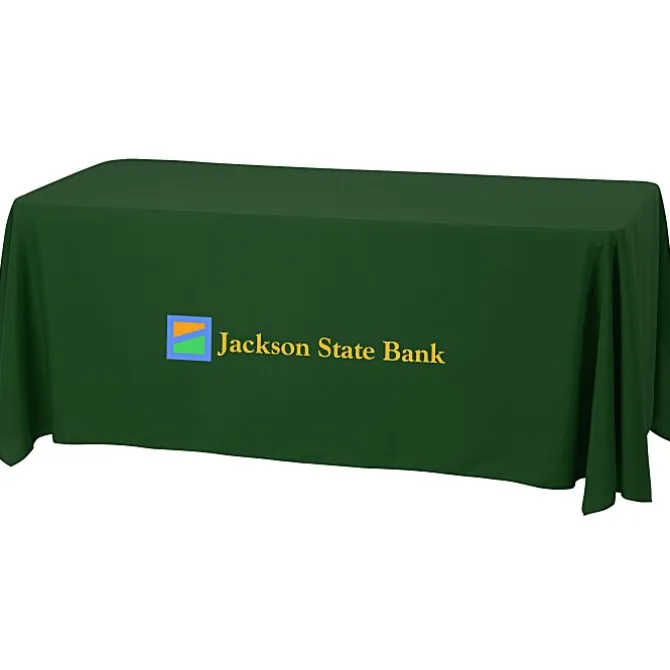 Serged Open-Back Stain Resistant Table Throw - 6 feet