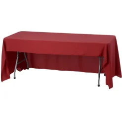 Serged Open-Back Stain Resistant Table Throw - 6 feet