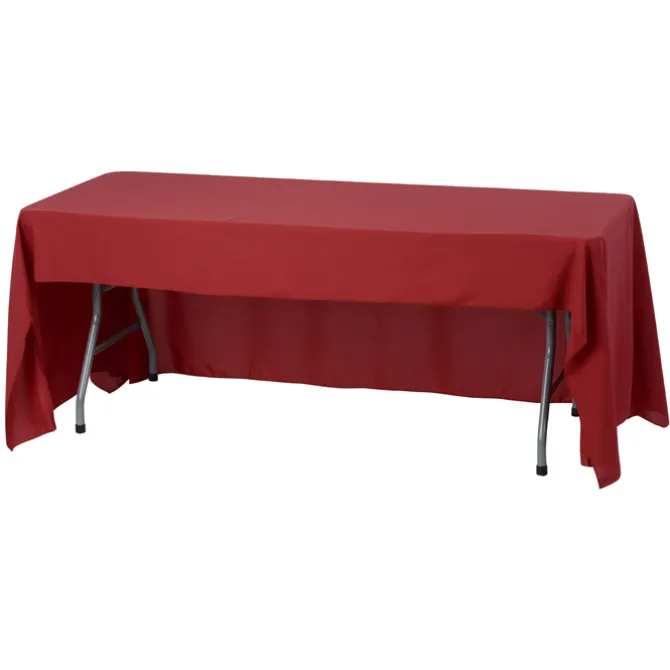 Serged Open-Back Stain Resistant Table Throw - 6 feet