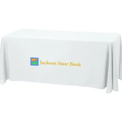 Serged Open-Back Stain Resistant Table Throw - 6 feet
