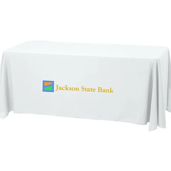 Serged Open-Back Stain Resistant Table Throw - 6 feet