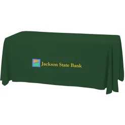 Serged Open-Back Stain Resistant Table Throw - 6 feet - 24 hr
