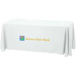 Serged Open-Back Stain Resistant Table Throw - 6 feet - 24 hr