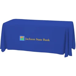 Serged Open-Back Stain Resistant Table Throw - 6 feet - 24 hr