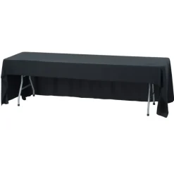 Serged Open-Back Stain Resistant Table Throw - 8 feet