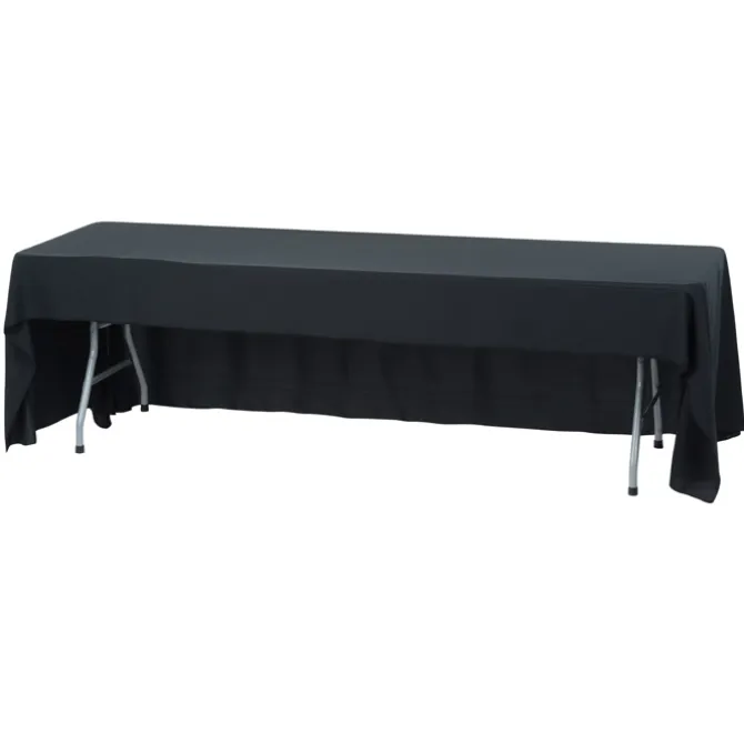 Serged Open-Back Stain Resistant Table Throw - 8 feet