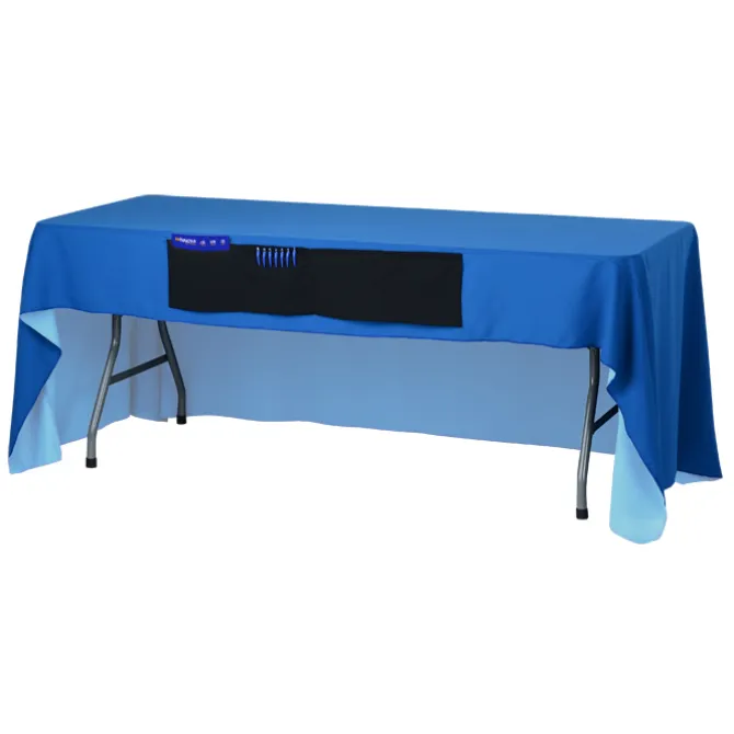 Serged Open-Back Table Throw with Pocket - 6 feet