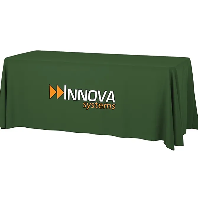 Serged Open-Back Table Throw with Pocket - 6 feet
