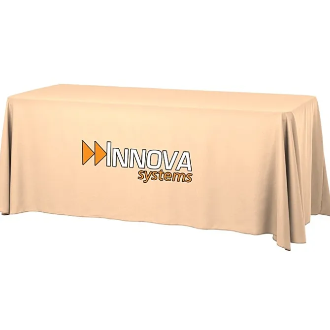 Serged Open-Back Table Throw with Pocket - 6 feet