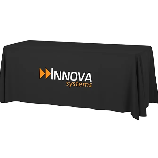 Serged Open-Back Table Throw with Pocket - 6 feet