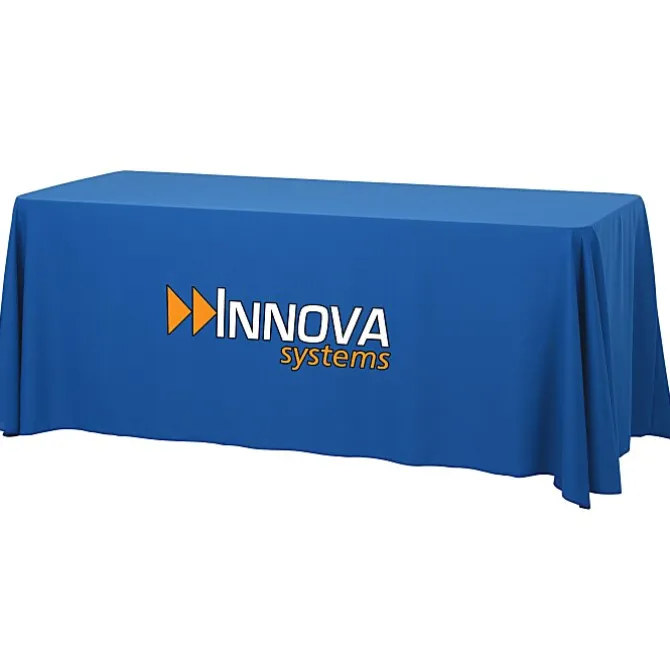 Serged Open-Back Table Throw with Pocket - 6 feet
