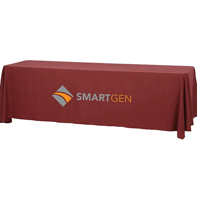 Serged Open-Back Table Throw with Pocket - 8 feet
