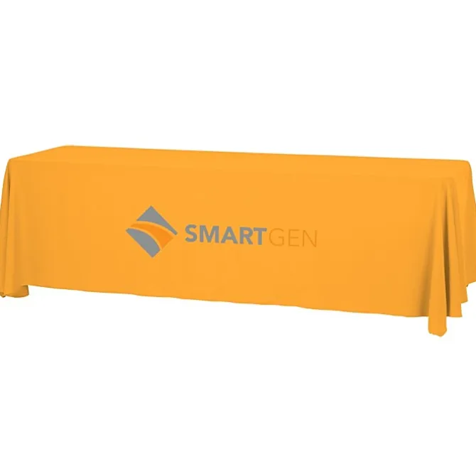 Serged Open-Back Table Throw with Pocket - 8 feet
