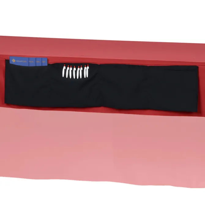 Serged Open-Back Table Throw with Pocket - 8 feet