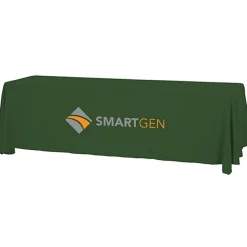 Serged Open-Back Table Throw with Pocket - 8 feet