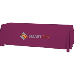 Serged Open-Back Table Throw with Pocket - 8 feet
