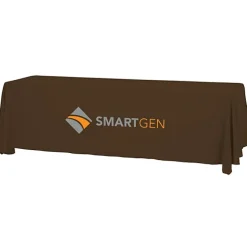 Serged Open-Back Table Throw with Pocket - 8 feet