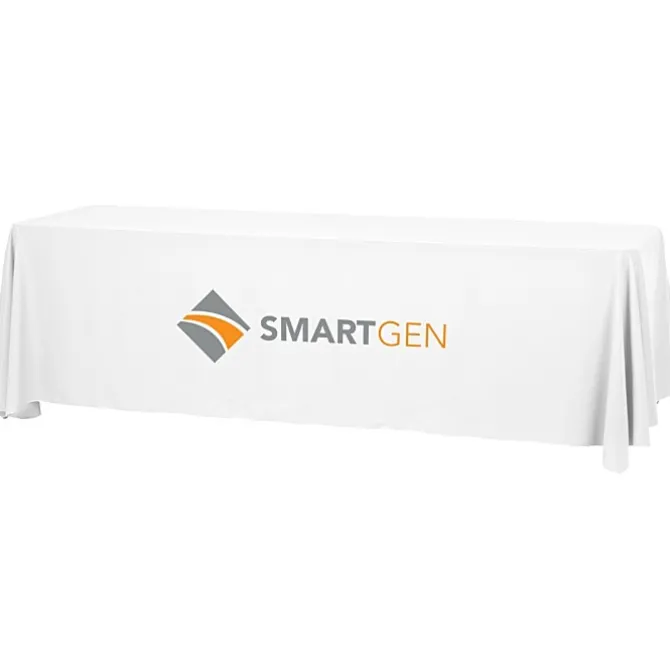 Serged Open-Back Table Throw with Pocket - 8 feet