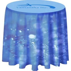 Serged Round Table Throw - Cafe Height - Full Color