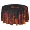 Serged Round Table Throw - 4 feet - Full Color