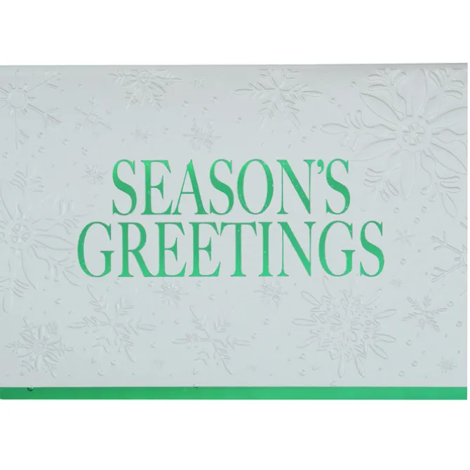 Shimmery Snowflakes Greeting Card