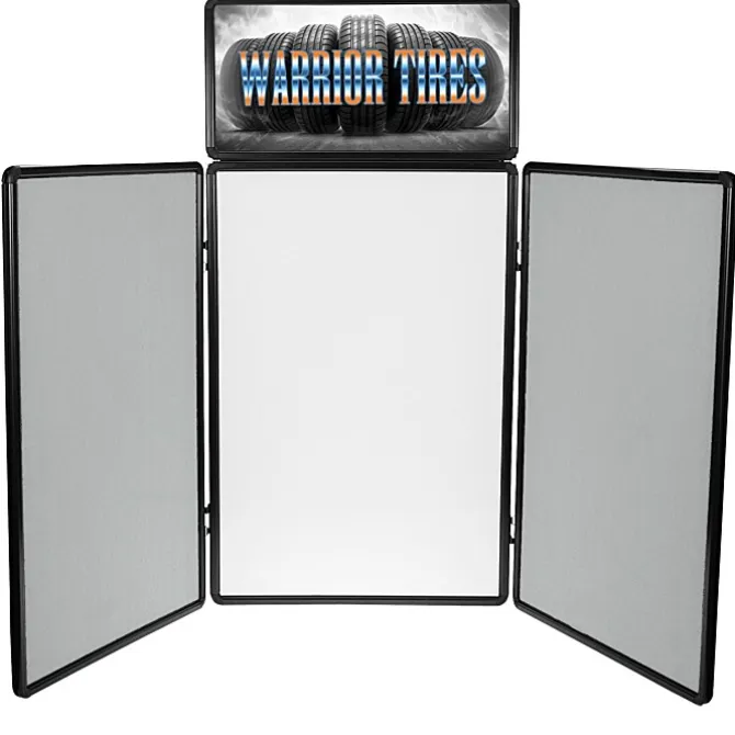 Show N Write Tabletop Display - 6 feet - Header
