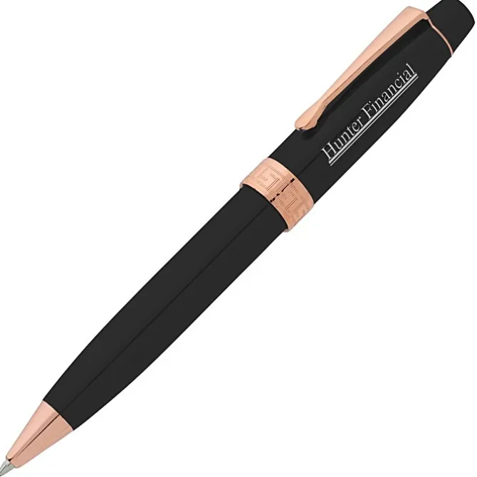 Showstopper Twist Metal Pen - Rose Gold - Laser Engraved - 24 hr