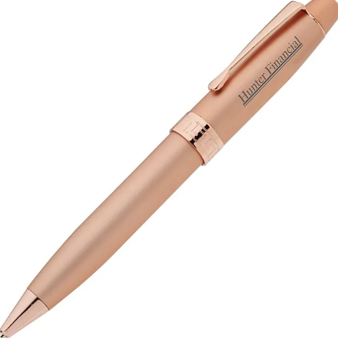 Showstopper Twist Metal Pen - Rose Gold - Laser Engraved - 24 hr