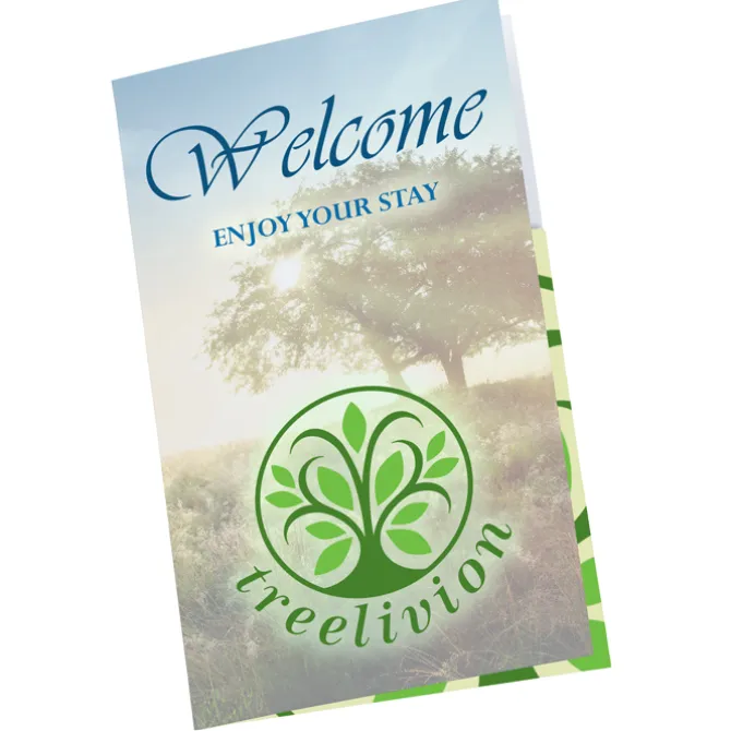 Side Fold Key Card Holder - 4 1/2 inches x 2 3/4 inches