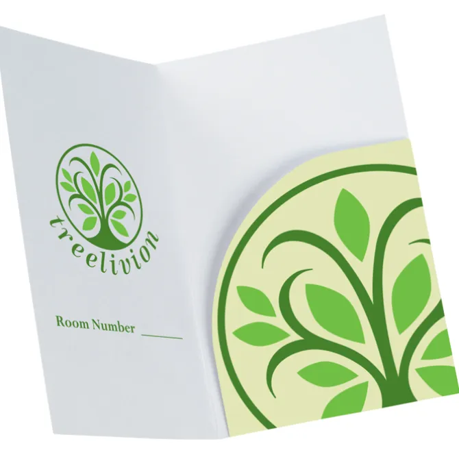 Side Fold Key Card Holder - 4 1/2 inches x 2 3/4 inches
