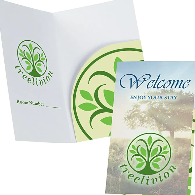 Side Fold Key Card Holder - 4 1/2 inches x 2 3/4 inches