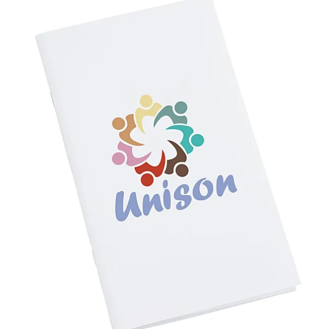 Side Stapled Memo Book - 8 inches x 5 inches - Solid