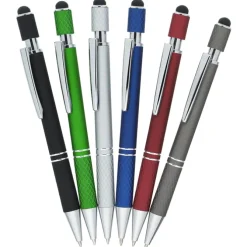 Siena Soft Touch Stylus Metal Spinner Pen