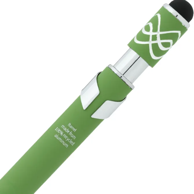 Simple Spinner Soft Touch Stylus Gel Metal Pen