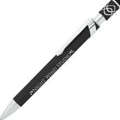Simple Spinner Soft Touch Stylus Gel Metal Pen