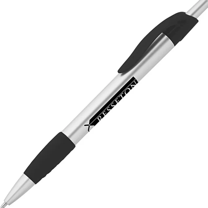 Simplistic Grip Pen - Silver - 24 hr
