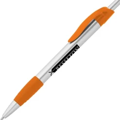 Simplistic Grip Pen - Silver - 24 hr