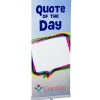 Single Foot Retractable Dry Erase Banner Display - 33-1/2 inches