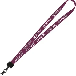 Smooth Nylon Lanyard - 3/4 inches - 36 inches - Metal Lobster Claw
