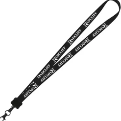 Smooth Nylon Lanyard - 3/4 inches - 34 inches - Metal Lobster Claw