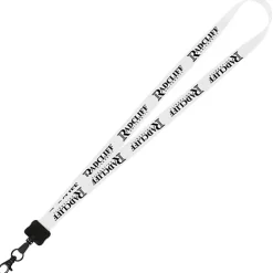 Smooth Nylon Lanyard - 3/4 inches - 32 inches - Metal Lobster Claw