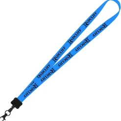Smooth Nylon Lanyard - 3/4 inches - 32 inches - Metal Lobster Claw